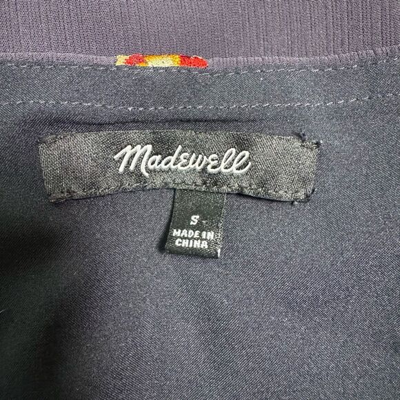 Madewell Embroidered Babydoll Cami Dress Matilda Dark Night Women’s Size Small - Picture 8 of 9